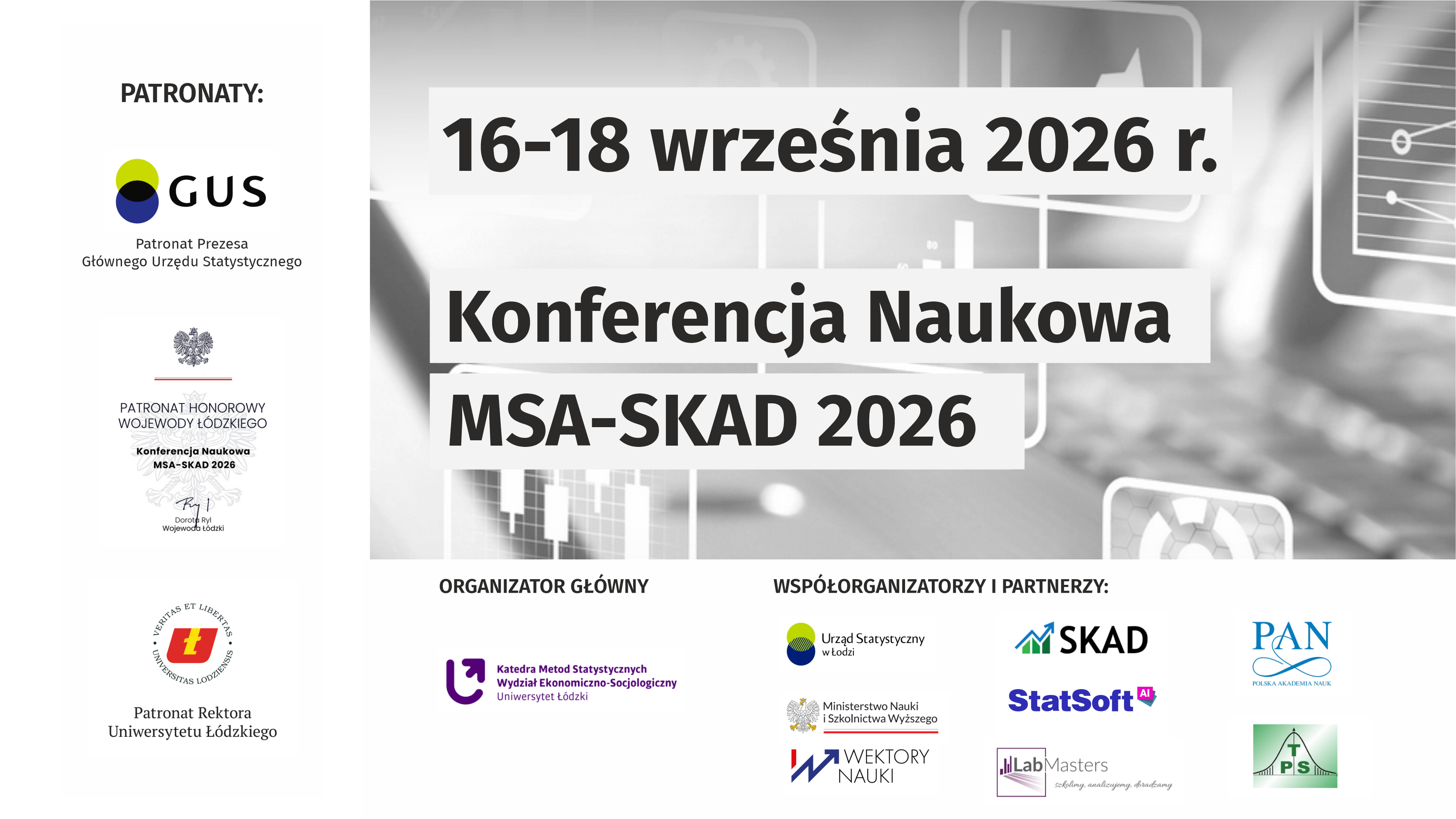 Konferencja Naukowa Multivariate Statistical Analysis (MSA) - Sekcja Klasyfikacji i Analizy Danych (SKAD) 2026